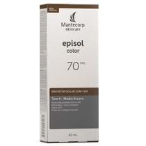 Protetor Solar Facial Episol Color Tom 4 Médio Escuro F 70 40ml
