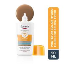 Protetor Solar Facial Eucerin Sun Hydro Fluid FPS70 Cor Escura 50ml Protetor Solar Facial Eucerin Sun Hydro Fluid FPS70 Cor Escura 50ml