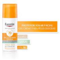 Protetor Solar Facial Eucerin Sun Oil Control Tinted Claro FPS70 com 50g
