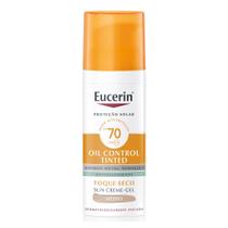 Protetor Solar Facial Eucerin Sun Oil Control Tinted Médio FPS 70 50g