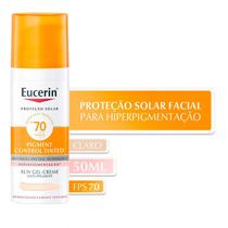 Protetor Solar Facial Eucerin Sun Pigment Control Tinted Claro FPS70 50ml Protetor Solar Facial Eucerin Sun Pigment Control Tinted Claro FPS70 50ml