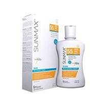 Protetor Solar Facial Fluido FPS 55 Sunmax Pele mista 120g