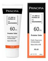Protetor Solar Facial Fluído Fps60 Principia 40ml Ps-01