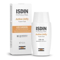 Protetor Solar Facial Foto Ultra ISDIN Active Unify Sem Cor FPS 99 50ml