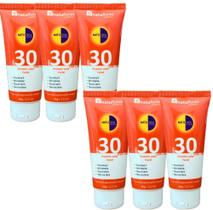 Protetor solar facial FPS 30 Natusol 60g Natuflores - Kits 6un Protetor solar facial FPS 30 Natusol 60g Natuflores - Kits 6un