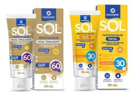 Protetor Solar Facial Fps 60 Com Cor + Protetor Fps 30 Matte