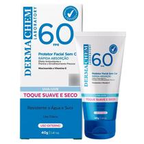 Protetor Solar Facial FPS 60 Proteção UVA UVB Dermachem 40g