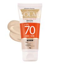 Protetor Solar Facial FPS 70 Base Bege Natural 40g Abelha Rainha