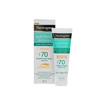 Protetor Solar Facial FPS 70 Neutrogena Sun Fresh Derm Care Pele Clara 40g