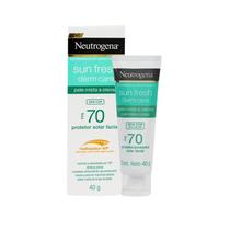 Protetor Solar Facial FPS 70 Neutrogena Sun Fresh Derm Care Sem Cor 40g Protetor Solar Facial FPS 70 Neutrogena Sun Fresh Derm Care Sem Cor 40g