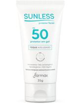 Protetor Solar Facial FPS50 Gel Translúcido Sunless 35G