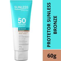 Protetor Solar Facial Fps50 Sunless 60g Toque Seco Bronze
