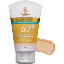 Protetor Solar Facial FPS60 Com Cor 01 40g - Australian Gold