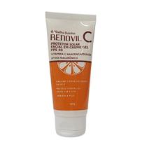 Protetor Solar Facial Gel FPS 40 Com Vitamina C Nano Encapsulado Ácido Hialurônico Renovil C Abelha Rainha 50g Protetor Solar Facial Gel FPS 40 Com Vitamina C Nano Encapsulado Ácido Hialurônico Renovil C Abelha Rainha 50g