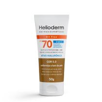 Protetor Solar Facial Helioderm 3 em 1 70 FPS Cor 5.0 50g