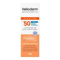 Protetor Solar Facial Helioderm Fps50 Com Cor Com 50g