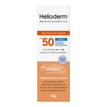 Protetor Solar Facial Helioderm FPS50 Cor Média 50g Hertz - Kley Hertz