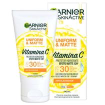 Protetor Solar Facial Hidratante Garnier Uniform & Matte Vitamina C FPS30