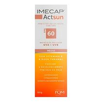 Protetor Solar Facial Imecap Actsun Fps 60 Cor Média 50g Protetor Solar Facial Imecap Actsun Fps 60 Cor Média 50g