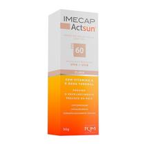 Protetor Solar Facial Imecap Actsun Fps60 Cor Clara 50g Protetor Solar Facial Imecap Actsun Fps60 Cor Clara 50g