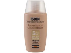 Protetor Solar Facial Isdin Fusion Water 5 Stars Color FPS 50 Cor Clara 50ml