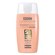 Protetor Solar Facial ISDIN Fusion Water 5 Stars Color FPS50