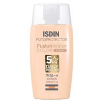 Protetor Solar Facial Isdin Fusion Water Fps50 Cor Clara 50ml