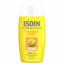 Protetor Solar Facial Isdin Fusion Water Magic by Alcaraz FPS 50 Protetor Solar Facial Isdin Fusion Water Magic by Alcaraz FPS 50