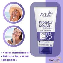 Protetor Solar Facial JayLuc C/Vitamina E FPS 70 60g