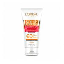 Protetor Solar Facial L'Oréal FPS 60 Antirrugas 40g