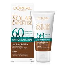 Protetor Solar Facial L'Oréal Paris Solar Expertise Antioleosidade FPS 60 Cor 5.0 Negra 40g - Loreal