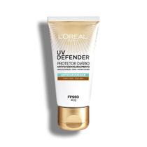 Protetor Solar Facial L'oréal Uv Defender Antioleosidade Cor Escura FPS 60 40g