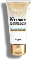 Protetor Solar Facial L'Oréal UV Defender Antioleosidade Cor Escura FPS60 40g