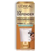 Protetor Solar Facial L'Oréal UV Defender Antioleosidade Cor Média FPS60 40g