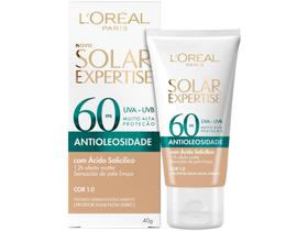 Protetor Solar Facial LOréal Paris FPS 60 com Cor - Expertise 40g