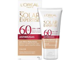 Protetor Solar Facial LOréal Paris - Solar Expertise Antirrugas FPS 60 30g