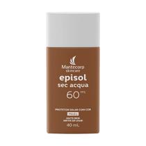 Protetor Solar Facial Mantecorp Skincare Episol Sec Acqua Toque Seco com Cor Médio FPS 60 com 40ml
