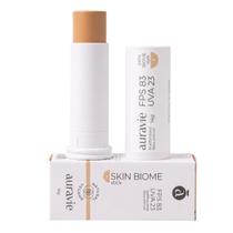 Protetor Solar Facial Natural Stick FPS 83 Cor 3 Bege Médio 14g Auravie Skin Biome Protetor Solar Facial Natural Stick FPS 83 Cor 3 Bege Médio 14g Auravie Skin Biome