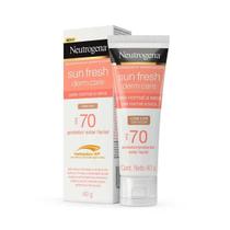 Protetor Solar Facial Neutrogena Sun Fresh Derm Care Com Cor FPS70 40g