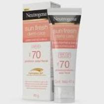 Protetor Solar Facial Neutrogena Sun Fresh Derm Care Dry Skin Sem Cor FPS 70 com 40g