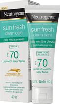 Protetor Solar Facial Neutrogena Sun Fresh Derm Care FPS 70 Pele Mista a Oleosa 40g