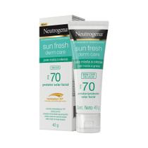 Protetor Solar Facial Neutrogena Sun Fresh Derm Care FPS 70 Pele Mista a Oleosa 40g