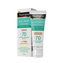 Protetor Solar Facial Neutrogena Sun Fresh Derm Care FPS 70 Pele Morena 40g