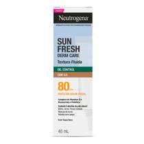 Protetor Solar Facial Neutrogena Sun Fresh Derm Care FPS80 Cor 3.0 Oil Control 40ml