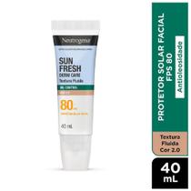 Protetor Solar Facial Neutrogena Sun Fresh Derm Care Oil Control Cor 2.0 FPS80 40ml