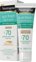 Protetor Solar Facial Neutrogena Sun Fresh Derm Care Pele Morena FPS70 40g