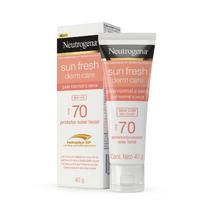 Protetor Solar Facial Neutrogena Sun Fresh Derm Care sem Cor FPS70 40g