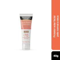 Protetor Solar Facial Neutrogena Sun Fresh Dry Skin com Cor FPS70 40g