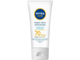 Protetor Solar Facial Nivea FPS 70 Sun Toque Seco - Antissinais 40ml