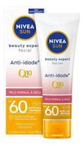 Protetor Solar Facial Nivea Q10 FPS60 Anti-Idade Sun Beauty